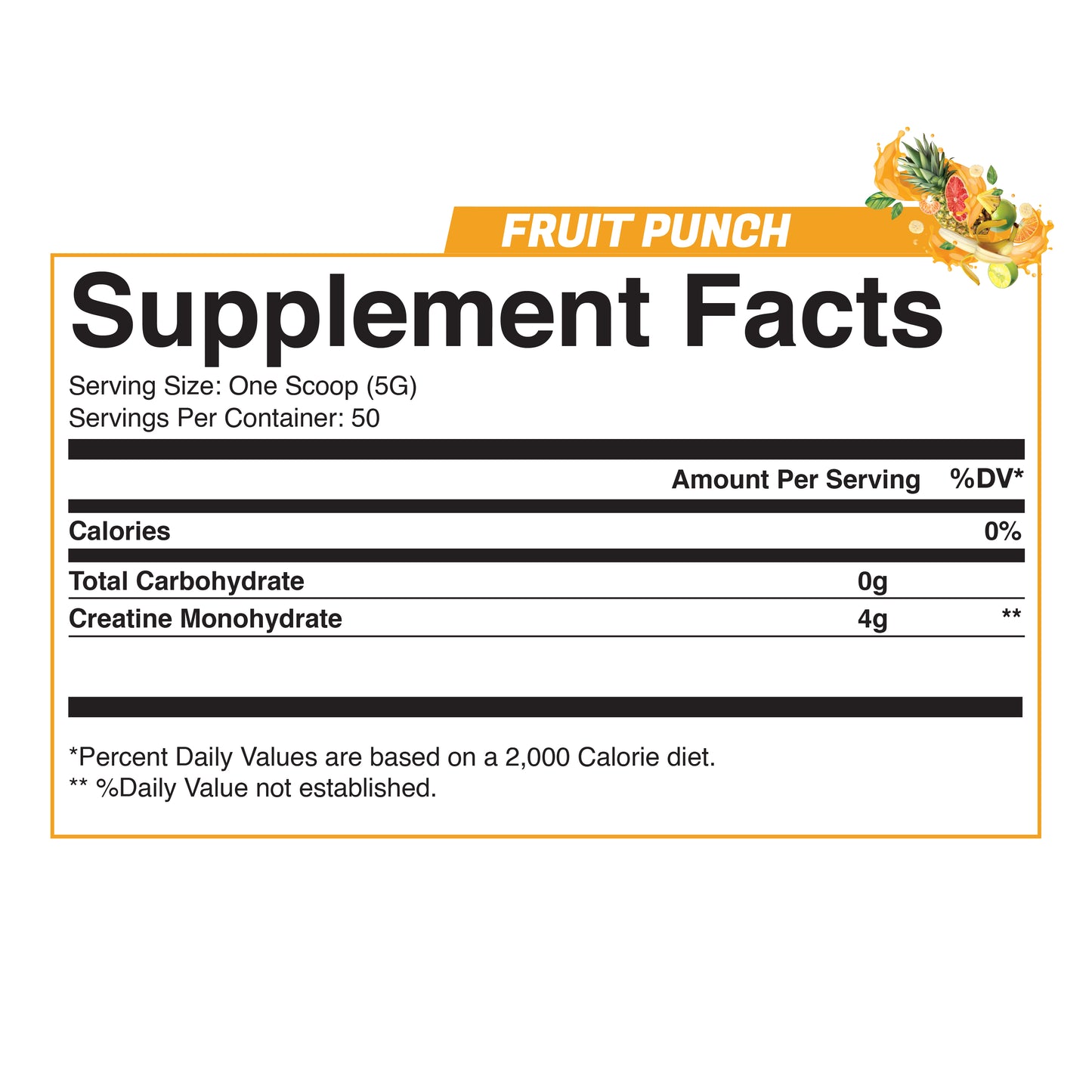 Creatine Monohydrate (Fruit Punch)