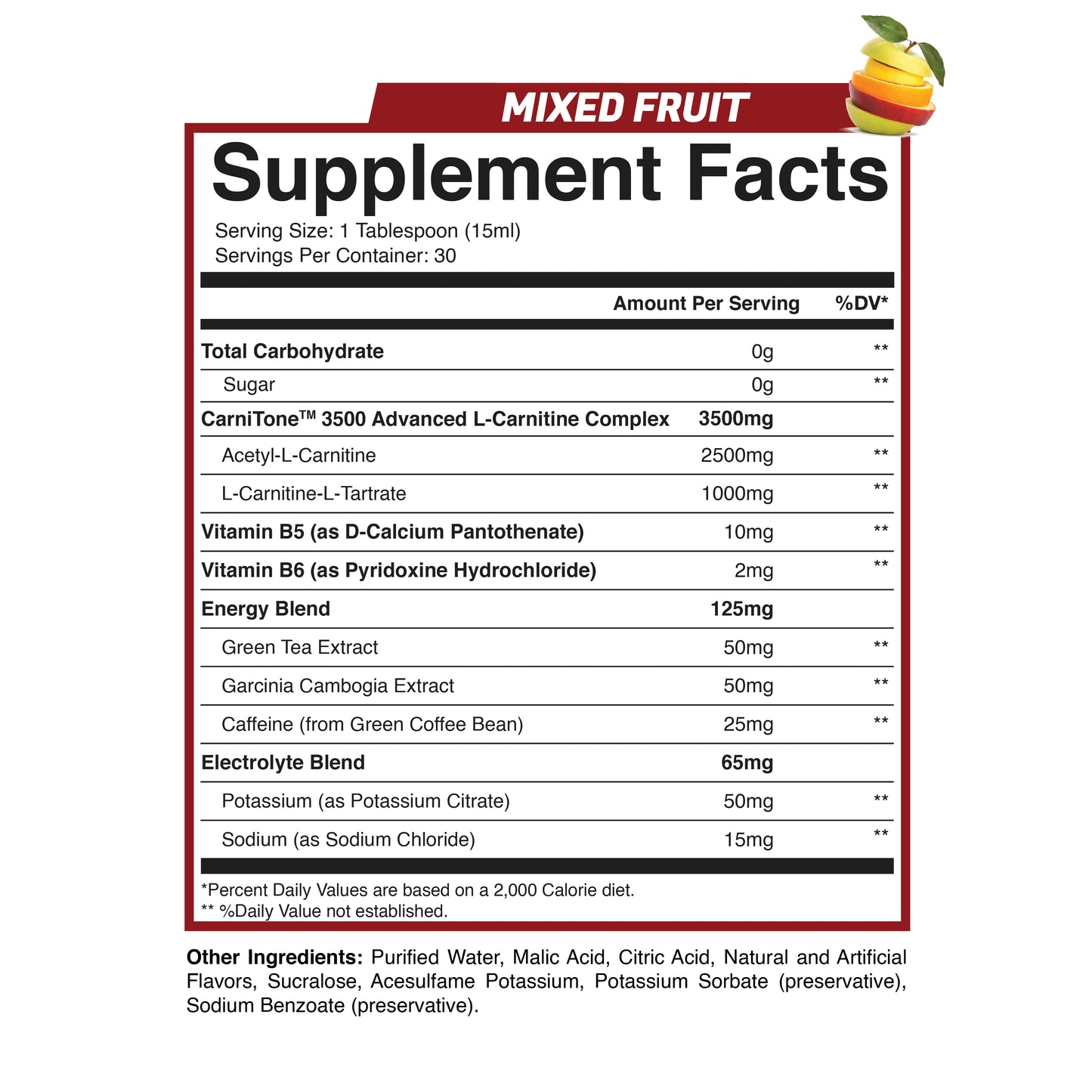 L-Carnitine (Mixed Fruit)